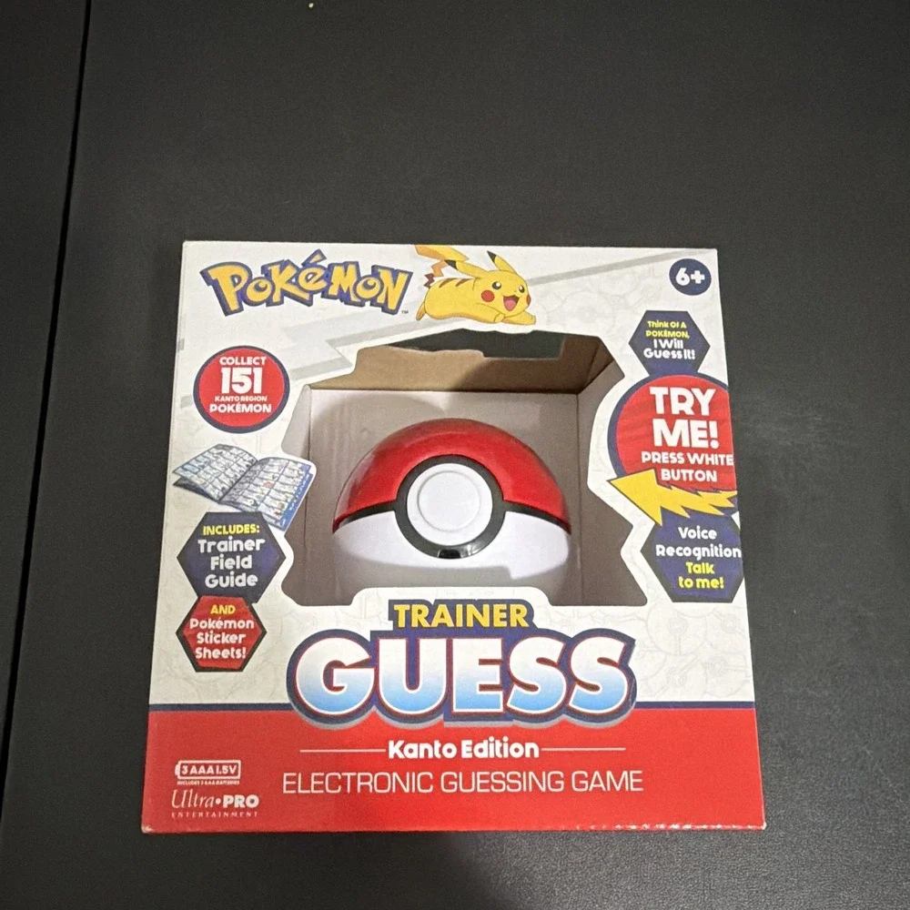 NEW Ultra PRO Pokémon Trainer Guess Kanto Edition Handheld Electronic Game Ages